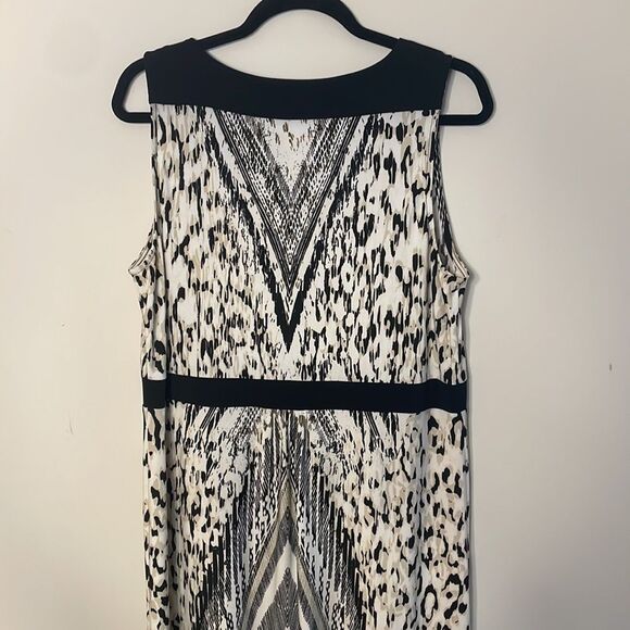 Chico's Animal Chevron Diane Maxi Dress Large - Picture 8 of 10